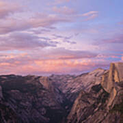 Yosemite National Park At Sunset Art Print