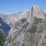 Yosemite National Park Half Dome Rock ,, A Glacier Point Of View Panorama Art Print