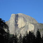 Yosemite National Park Half Dome Rock Close Up View On A Clear Day Art Print