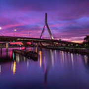 Zakim Sunset Art Print