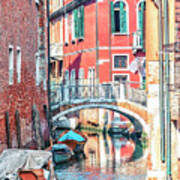 Canal In Venice #1 Art Print