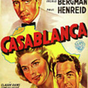 ''casablanca'', With Humphrey Bogart And Ingrid Bergman, 1942 Art Print