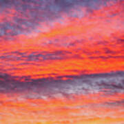 Colorful Cloudscape At Sunset #1 Art Print