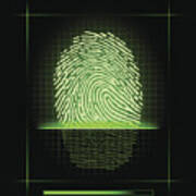 Fingerprint Scanner #1 Art Print