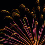 Fireworks In Romeoville, Illinois #1 Art Print