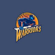 Golden State Warriors Basketball Team Yellow Logo by Jones DVM Nathaniel