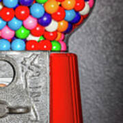 Gumballs In Gumball Machine #1 Art Print