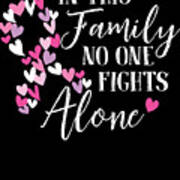 In This Family No One Fights Alone Personalized Wooden Frame