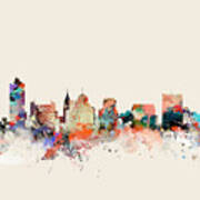 Memphis Skyline #1 Art Print