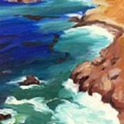 Ocean View At Big Sur #1 Art Print