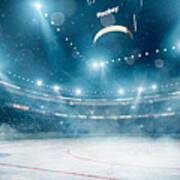 Professional Hockey Arena #1 Art Print