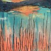 Reeds At Sunset #1 Art Print