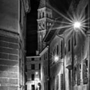 Small Street Leading To The Bell Tower #1 Art Print