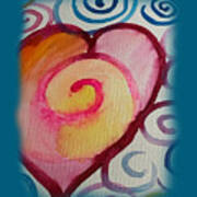 Spiral Heart #1 Art Print