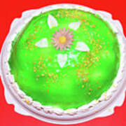 Sweet Cake With Green Jelly #1 Art Print