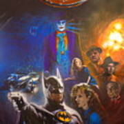 Tim Burton Batman 1989 Michael Keaton And Jack Nicholson #1 Art Print