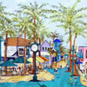 Times Square Fort Myers Beach Art Print