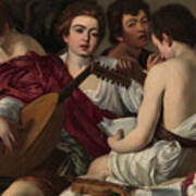 The Musicians By Caravaggio Art Print