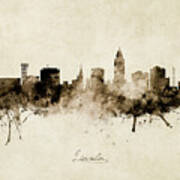 Lincoln Nebraska Skyline #12 Art Print