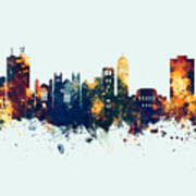 Ann Arbor Michigan Skyline #13 Art Print