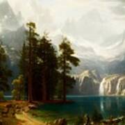 Sierra Nevada By Albert Bierstadt Art Print