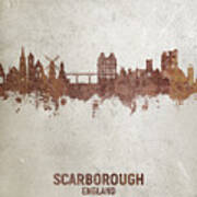 Scarborough England Skyline #16 Art Print