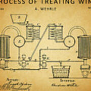 1886 Wine Treatment Patent Art Print