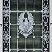 1932 Exterior Detail With Us Symbol At Clarkson Fisher Federal Building Trenton Nj Art Print
