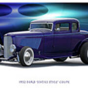 1932 Ford 'sixties Style' Coupe Art Print