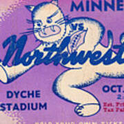 1936 Minnesota Vs. Northwestern Art Print