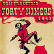 1953 San Francisco Forty Niners Art Print