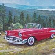 1955-1957 Chevrolet Bel Air Cabriolet Art Print