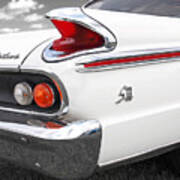 1963 Mercury Meteor S33 Tail Lights And Emblem Art Print