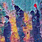 1968 Olympics Black Power Salute Painting 3 Art Print