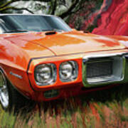 1969 Pontiac Firebird 400 In Box Canyon Art Print