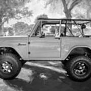 1972 Wind Blue Ford Bronco X105 Art Print