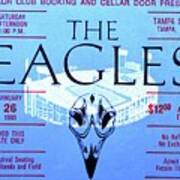 1980 Eagles Concert Ticket Tampa Stadium Art Print
