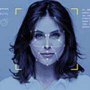 Facial Recognition Technology #2 Art Print