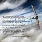High Flight Spitfire Solo #2 Art Print