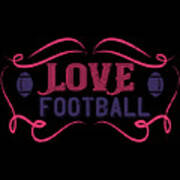 Love Football #2 Art Print
