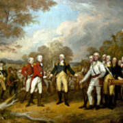 The Surrender Of General Burgoyne Art Print