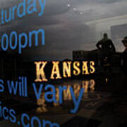 Kansas Jayhawks Window At University Of Kansas Art Print