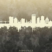 Asheville North Carolina Skyline #20 Art Print