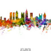 Atlanta Georgia Skyline #20 Art Print