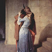 The Kiss By Francesco Hayez Art Print