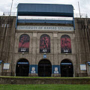 Close Up Of David Booth Memorial Stadium At University Of Kansas Art Print