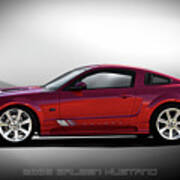 2008 Saleen Mustang 'profile' Art Print