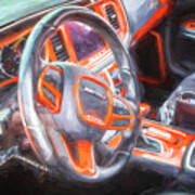 2022 Go Mango Orange Dodge Charger Scat Pack Srt 392 X105 Art Print