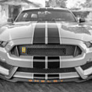 2023 Twister Orange Ford Shelby Mustang Gt350 X105 Art Print