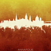 Annapolis Maryland Skyline #21 Art Print